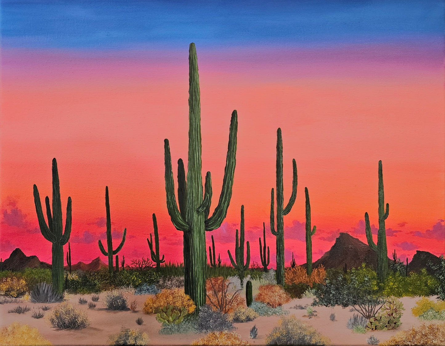 Desert Awakening - Oil Painting