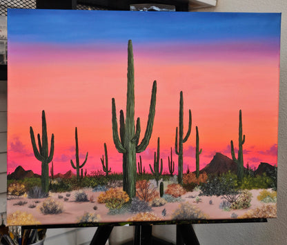 Desert Awakening - Oil Painting